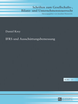 cover image of IFRS und Ausschüttungsbemessung